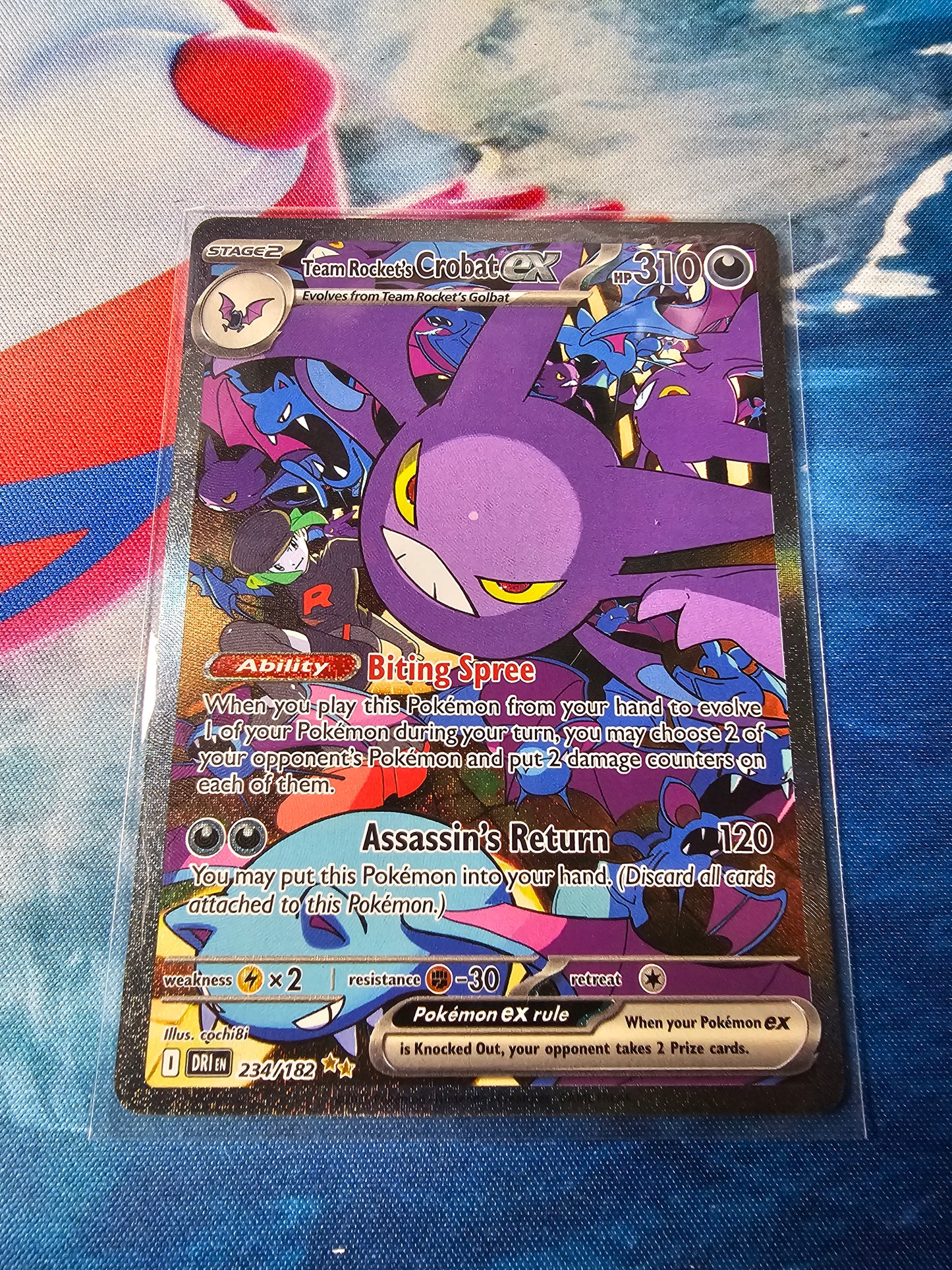 Team Rocket's Crobat ex - 234/182 - SV10: Destined Rivals (DRI)