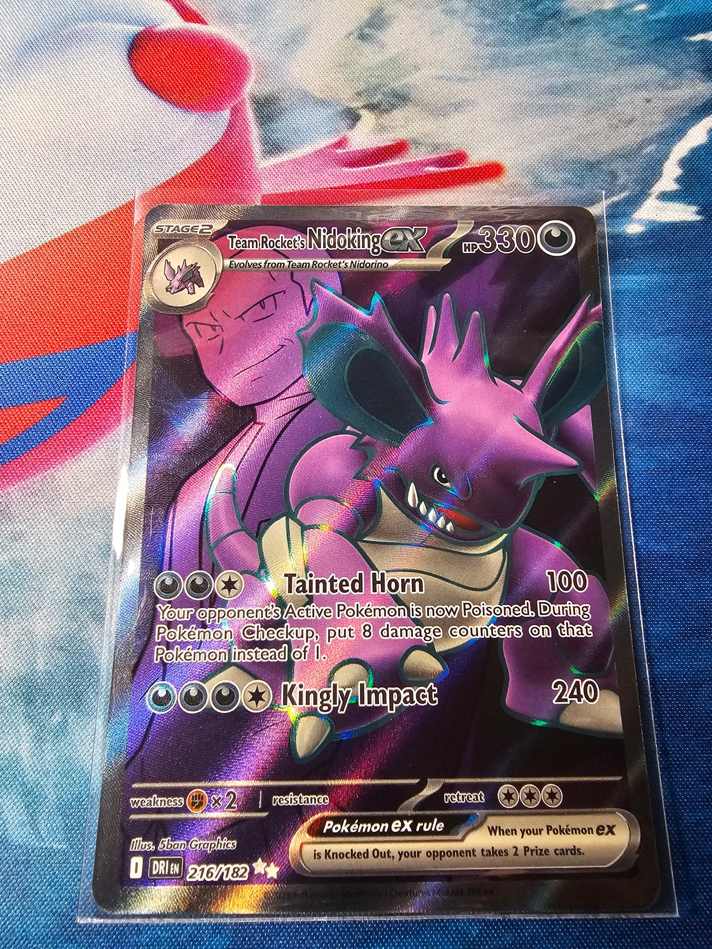 Team Rocket's Nidoking ex - 216/182 - SV10: Destined Rivals (DRI)