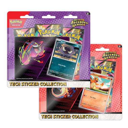 Mega Evolution: Ascended Heroes Tech Sticker Collection Set - Gastly & Charmander - ME: Ascended Heroes (ASC)