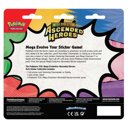 Mega Evolution: Ascended Heroes Tech Sticker Collection Set - Gastly & Charmander - ME: Ascended Heroes (ASC)