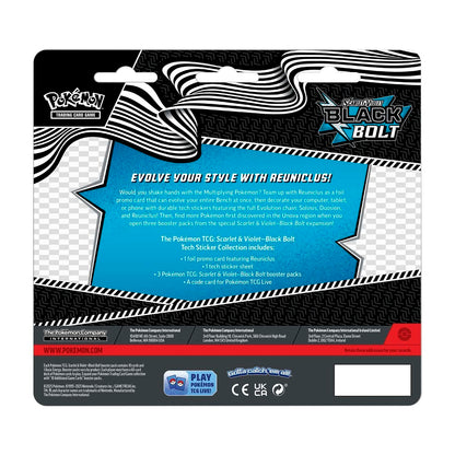 Pair of Black Bolt & White Flare Tech Sticker Collections - SV: Black Bolt (BLK)/SV: White Flare (WHT)