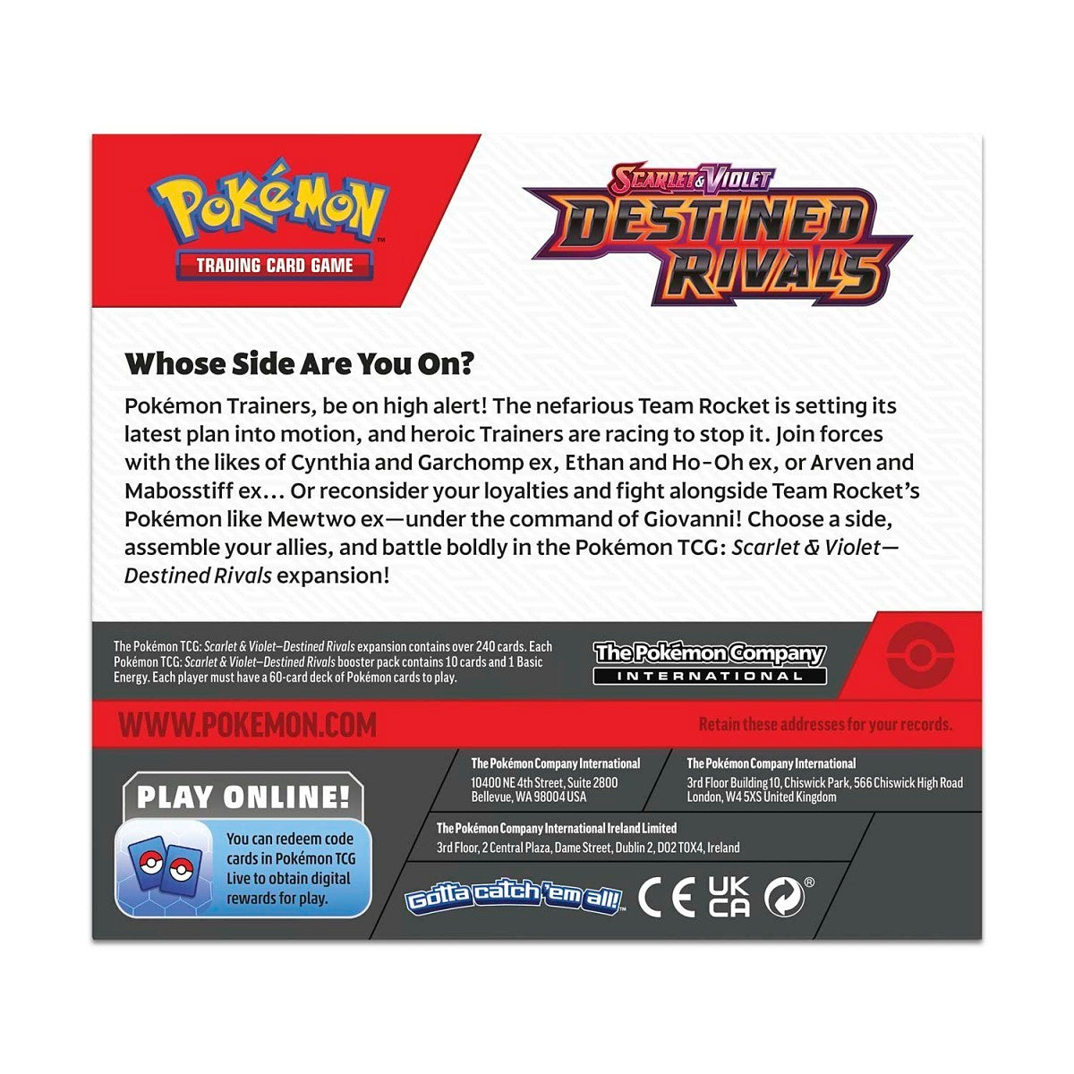 Destined Rivals Booster Box - SV10: Destined Rivals (DRI)
