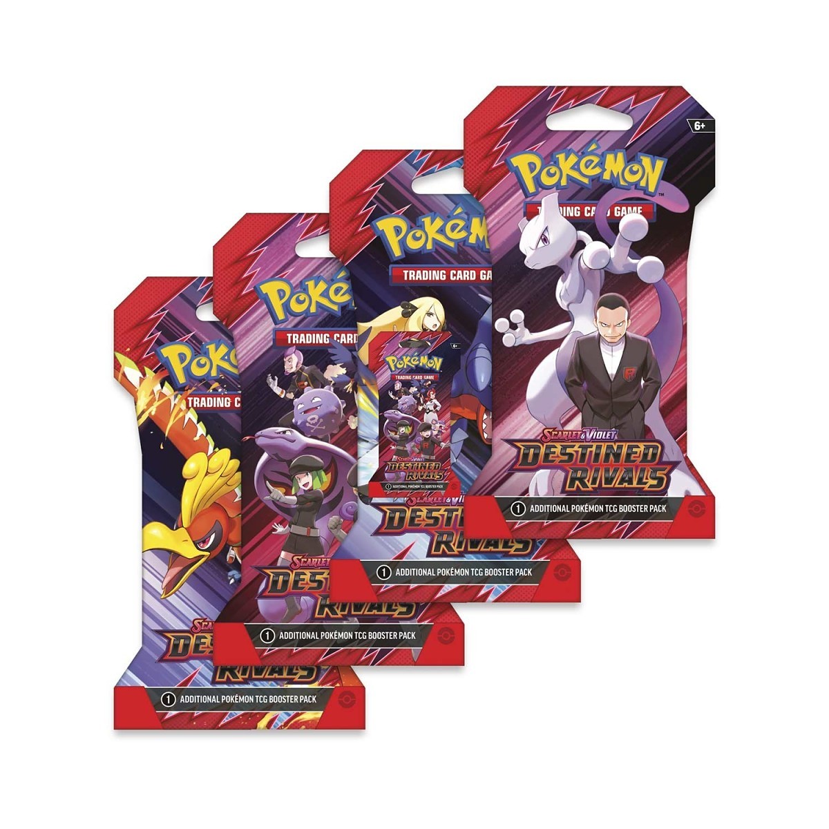 Destined Rivals Sleeved Booster Pack Art Set (4 Packs)