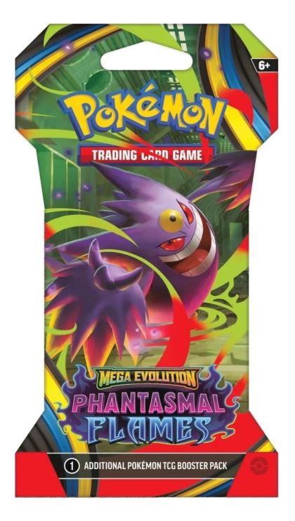 Mega Evolutions(ME01) & Phantasmal Flames(ME02) Sleeved Booster Art Bundle - (8 Packs)