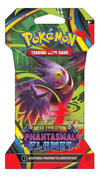 Mega Evolutions(ME01) & Phantasmal Flames(ME02) Sleeved Booster Art Bundle - (8 Packs)