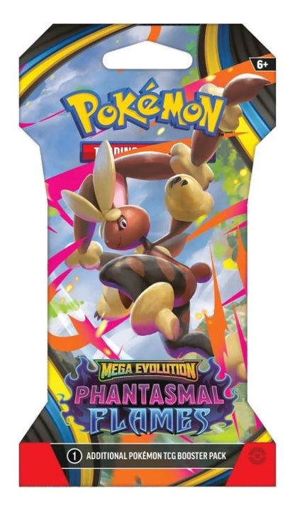 Mega Evolutions(ME01) & Phantasmal Flames(ME02) Sleeved Booster Art Bundle - (8 Packs)