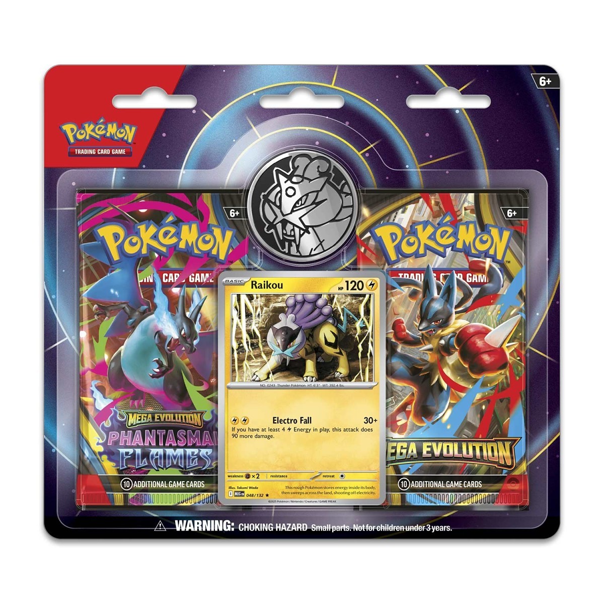Mega Evolution & Phantasmal Flames 2-Pack Blister (Raikou)