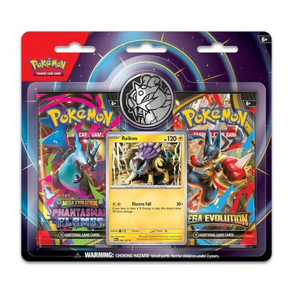 Mega Evolution & Phantasmal Flames 2-Pack Blister (Raikou)