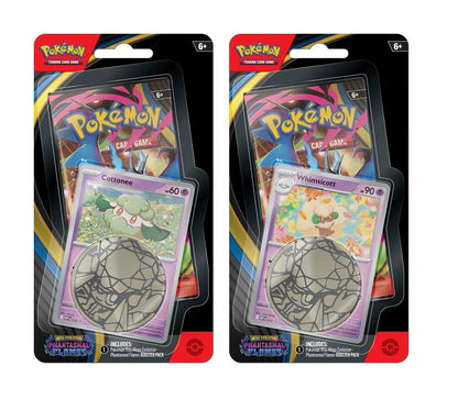 Phantasmal Flames(ME02) Single Pack Checklane Blister Bundle [Cottonee] & [Whimsicott] (Set of 2 checklane blister packs)