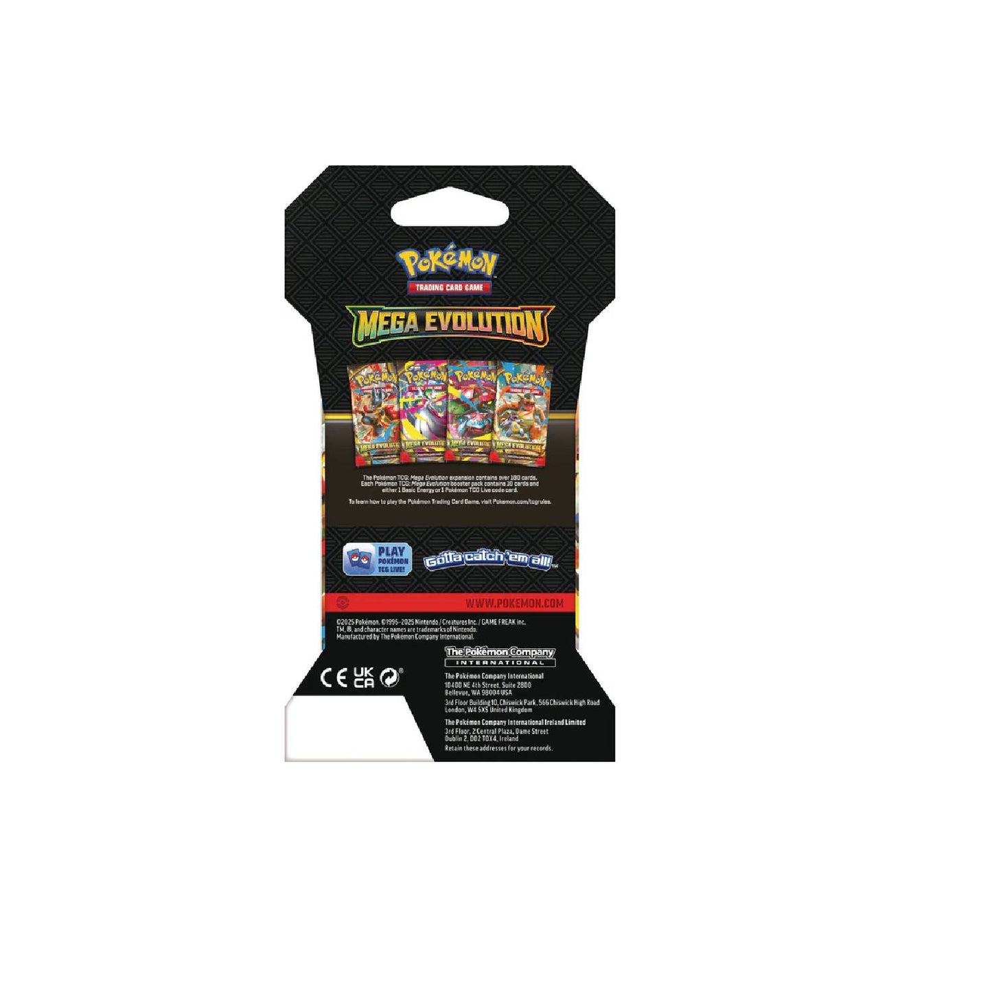 Mega Evolutions(ME01) Sleeved Booster Pack Bundle (6 Packs)