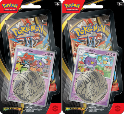 Mega Evolution(ME01) Single Pack Blister Bundle [Drifloon] & [Drifblim] (2 blister packs)