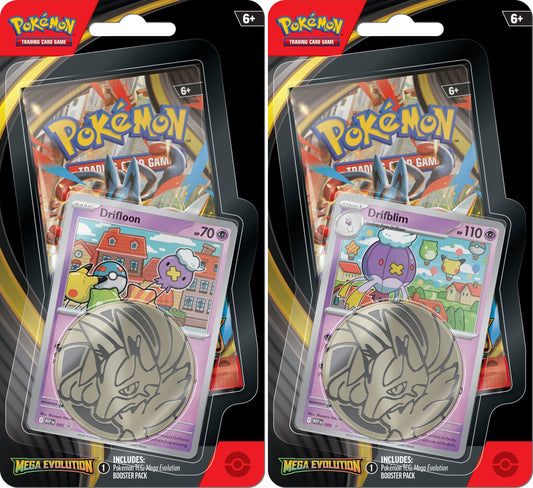 Mega Evolution(ME01) Single Pack Blister Bundle [Drifloon] & [Drifblim] (2 blister packs)