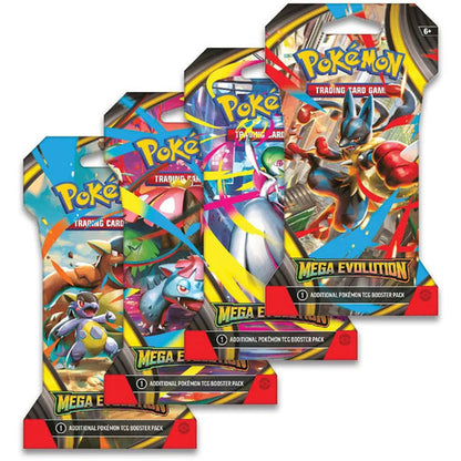 Mega Evolutions(ME01) & Phantasmal Flames(ME02) Sleeved Booster Art Bundle - (8 Packs)