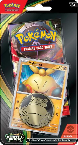 Pokémon TCG: Perfect Order - Sleeved Booster Pack Art Set & Makuhita Checklane Blister Bundle