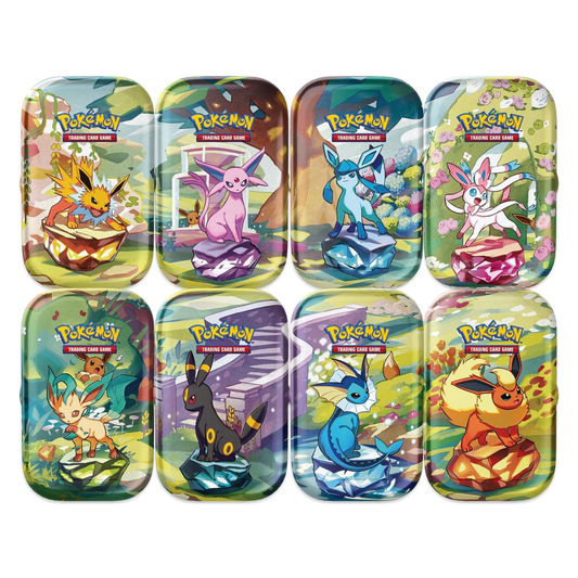 Pokemon TCG Scarlet & Violet 8.5 Prismatic Evolutions Mini Tin - 1 Random Art