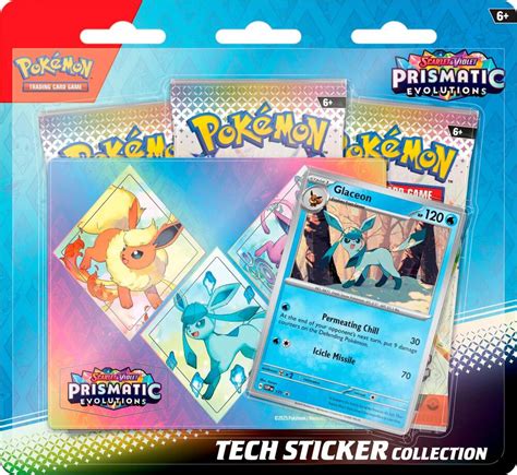 Prismatic Evolutions Tech Sticker Collections - Set of 3