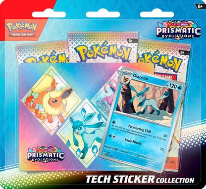 Prismatic Evolutions Tech Sticker Collections - Set of 3
