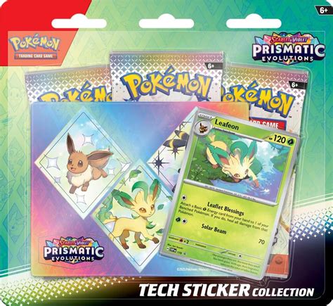 Prismatic Evolutions Tech Sticker Collections - Set of 3