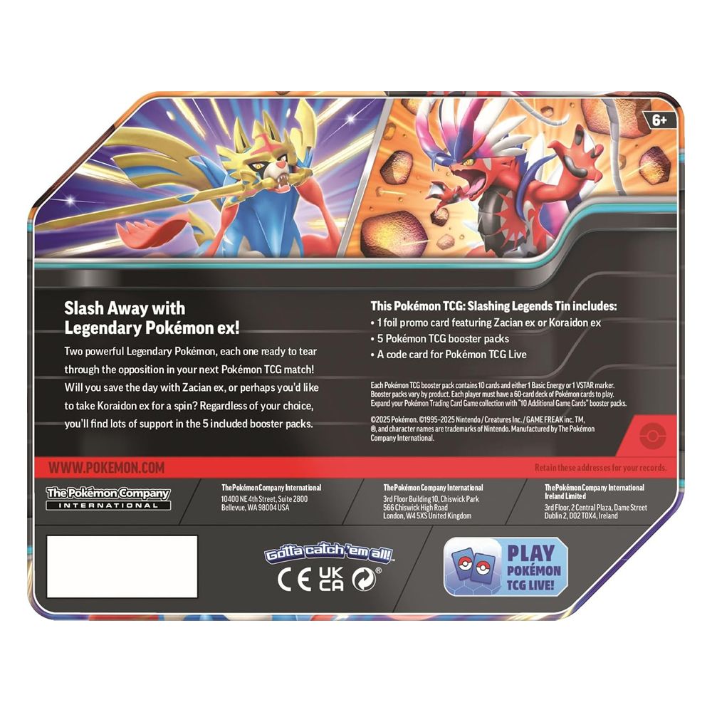 Slashing Legends Tin [Zacian ex]