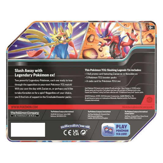 Slashing Legends Tin [Zacian ex]