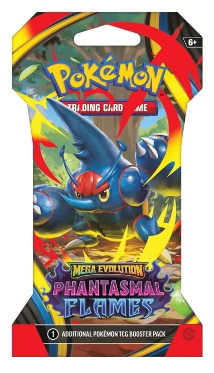 Mega Evolutions(ME01) & Phantasmal Flames(ME02) Sleeved Booster Art Bundle - (8 Packs)