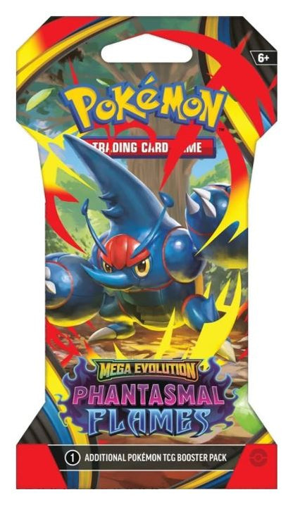 Mega Evolutions(ME01) & Phantasmal Flames(ME02) Sleeved Booster Art Bundle - (8 Packs)